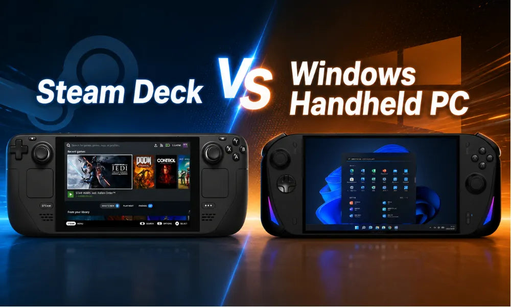 【Steam携帯機】Steam DeckとWindowsポータブルゲーミングPCはどっち？Game Pass・Epic・MODで比較