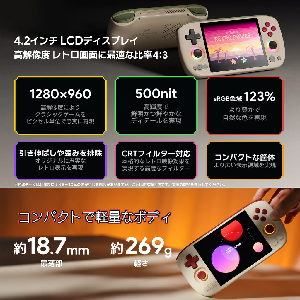 先行予約】AYANEO Pocket AIR Mini Androidゲーム機 – UMPC専門店