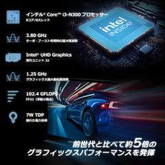 リファービッシュ品》GPD MicroPC 2（インテル Core i3-N300）16GB