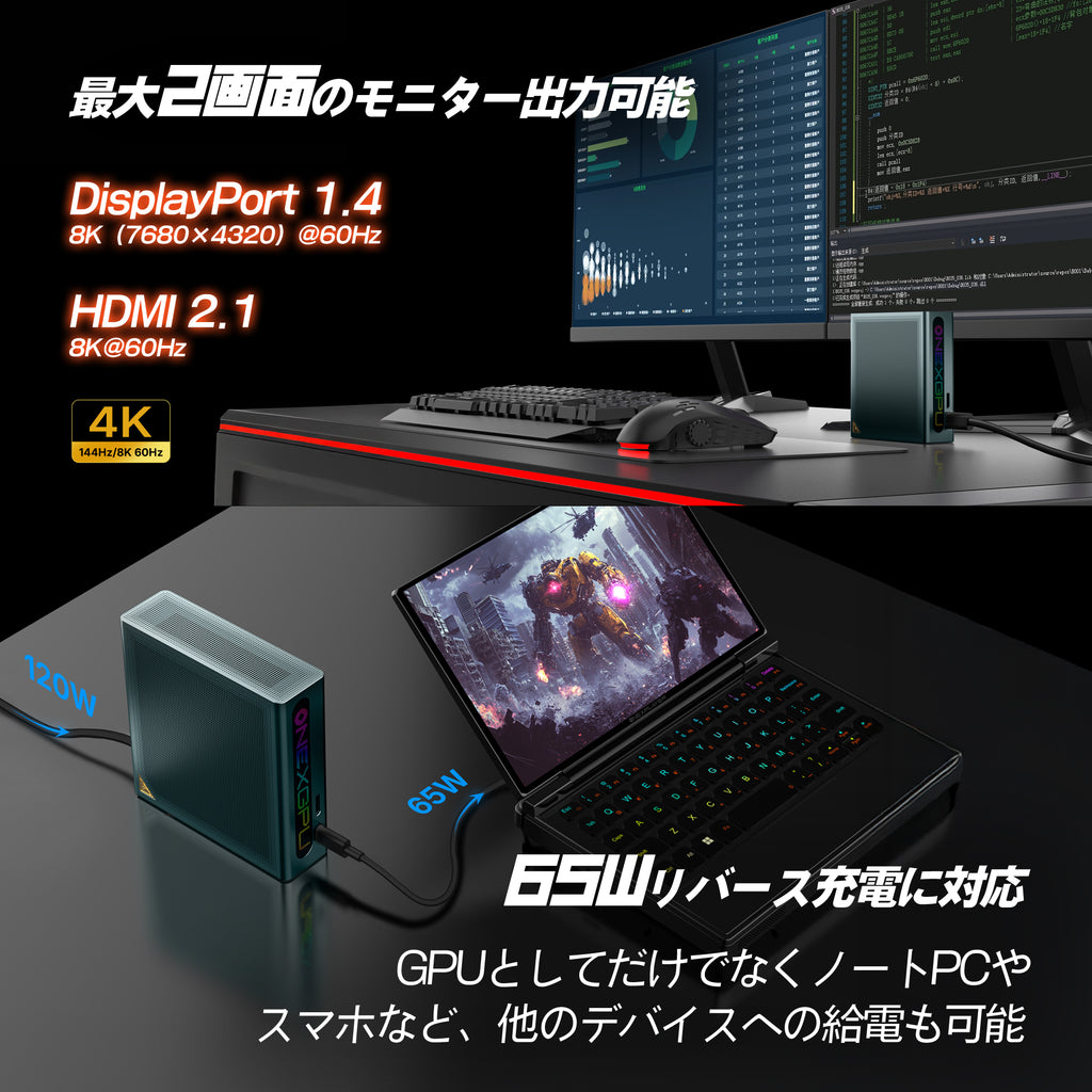 先行予約/11月上旬発売】ONEXGPU Lite Radeon RX 7600M XT