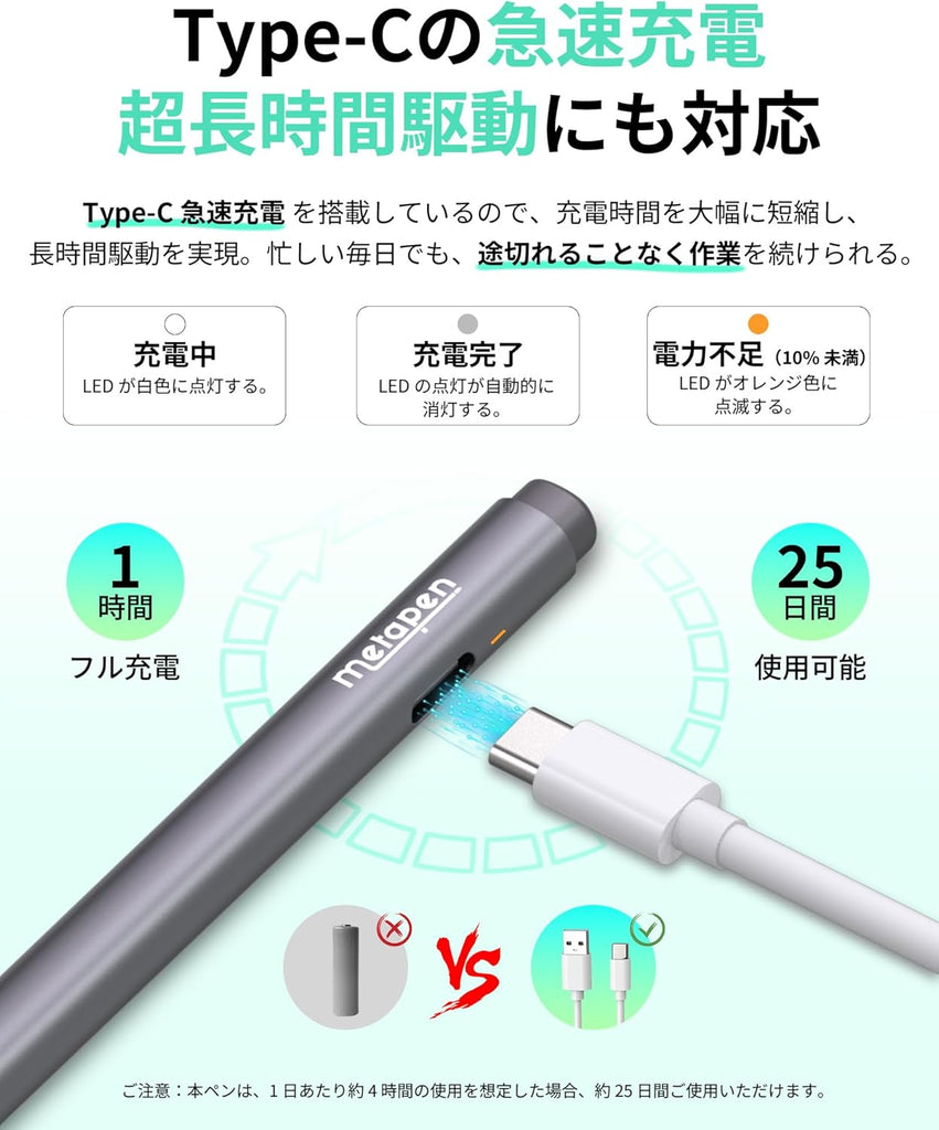 Metapen M2 【TENKU Note Pro推奨】デジタルスタイラスペン Microsoft