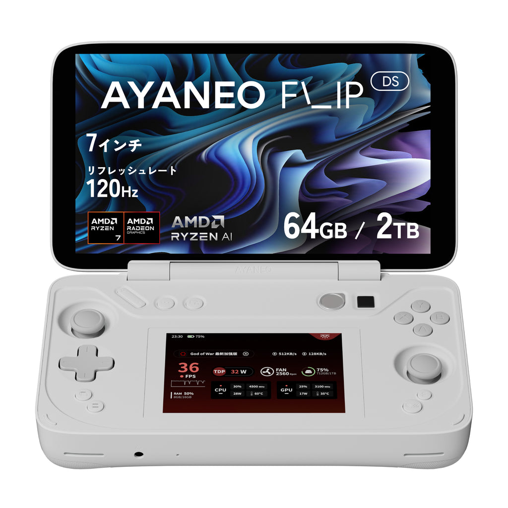 【予約商品：6月下旬発送】AYANEO FLIP DS（デュアルスクリーン）Ryzen 7 8840U