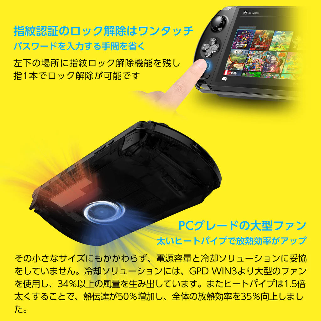 リファービッシュ品》GPD WIN4 ピュアホワイト Ryzen 6800U 16GB リファービッシュ品》GPD WIN4 ピュアホワイト Ryzen 6800U 16GB