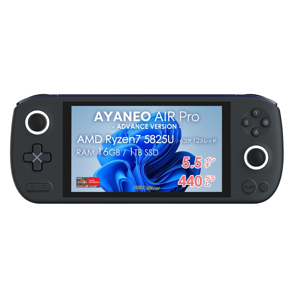 最上位版[5825U]AYANEO AIR PRO 16G/1TB(おまけ付メモリ16GB