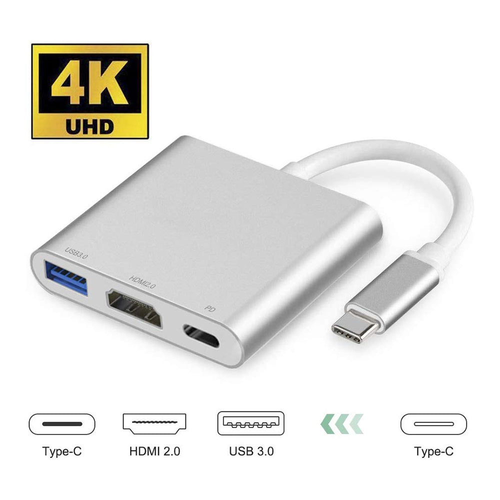 USB Type-C ハブ （HDMI2.0 + USB 3.0 + USBTypeC） – ハイビーム 公式